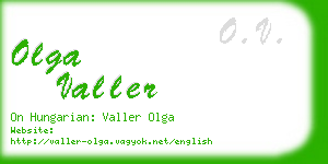 olga valler business card